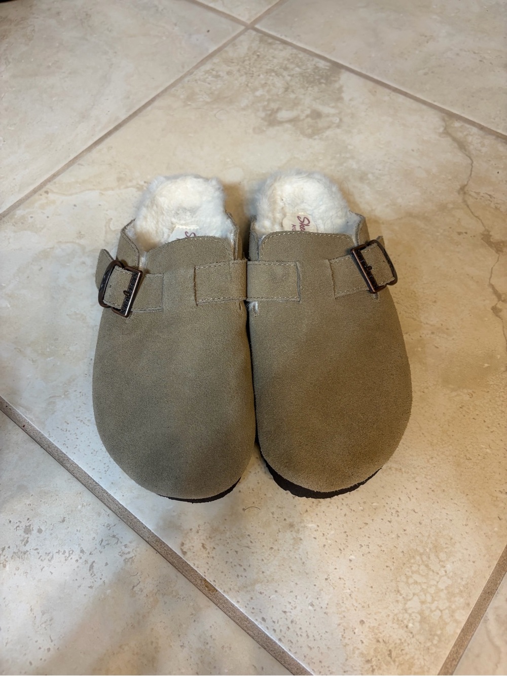Skechers Plush-Lined Slip-On Clogs